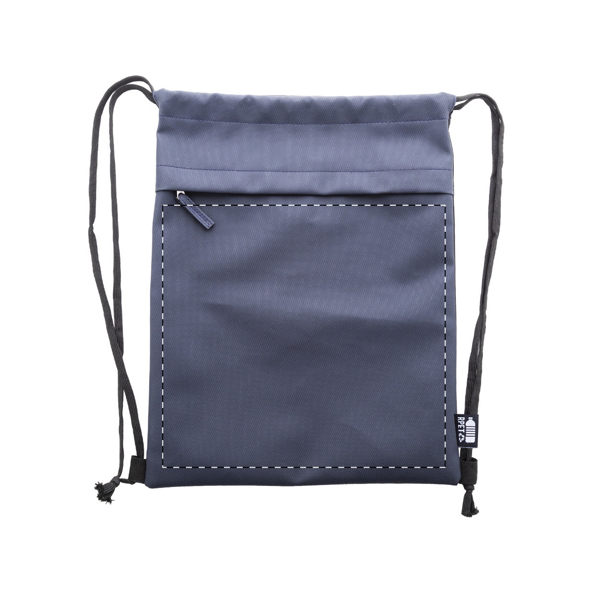 Voorkant onder rits (25 x 25 cm)