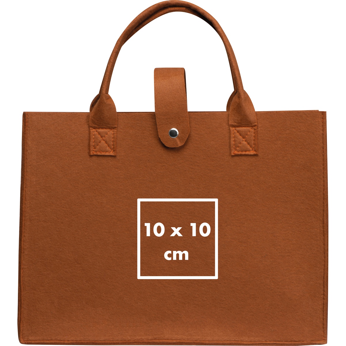 Op de voorkant (10 x 10 cm)