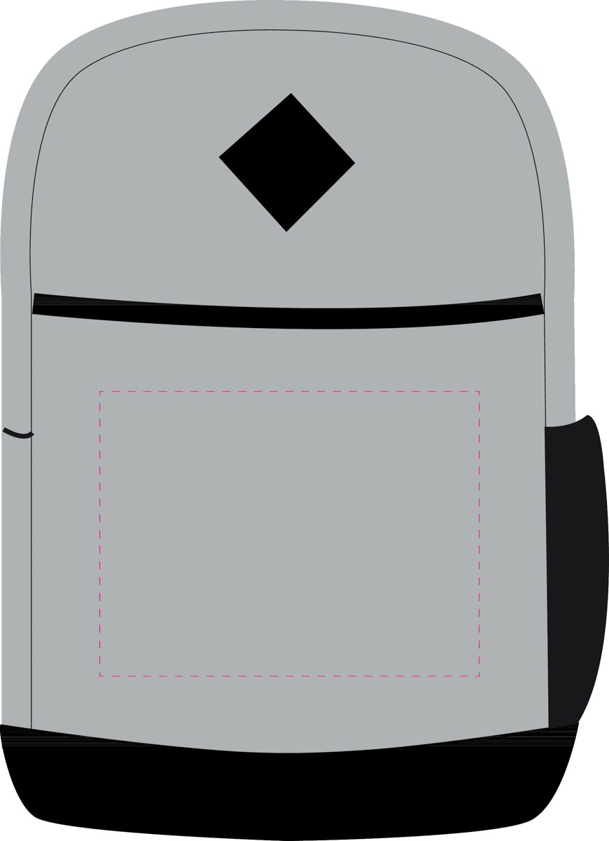 gecentreerd op vak (20x15 cm)