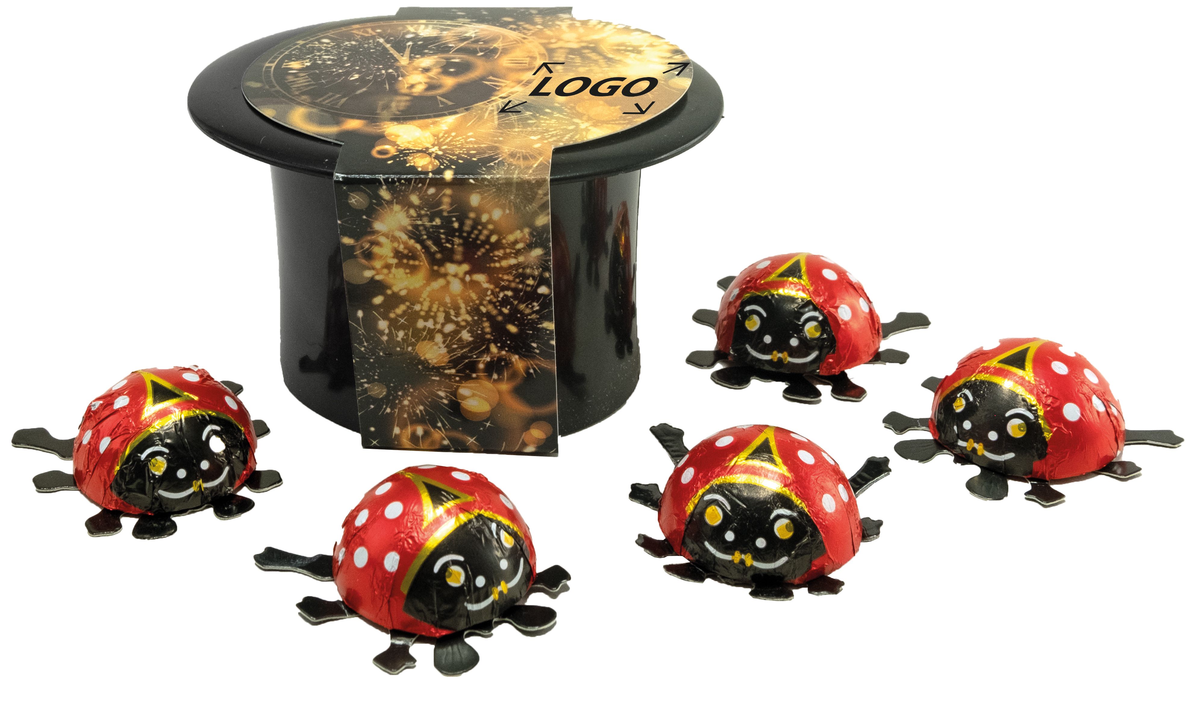 op de banderol (7,0 x 25,1  cm)