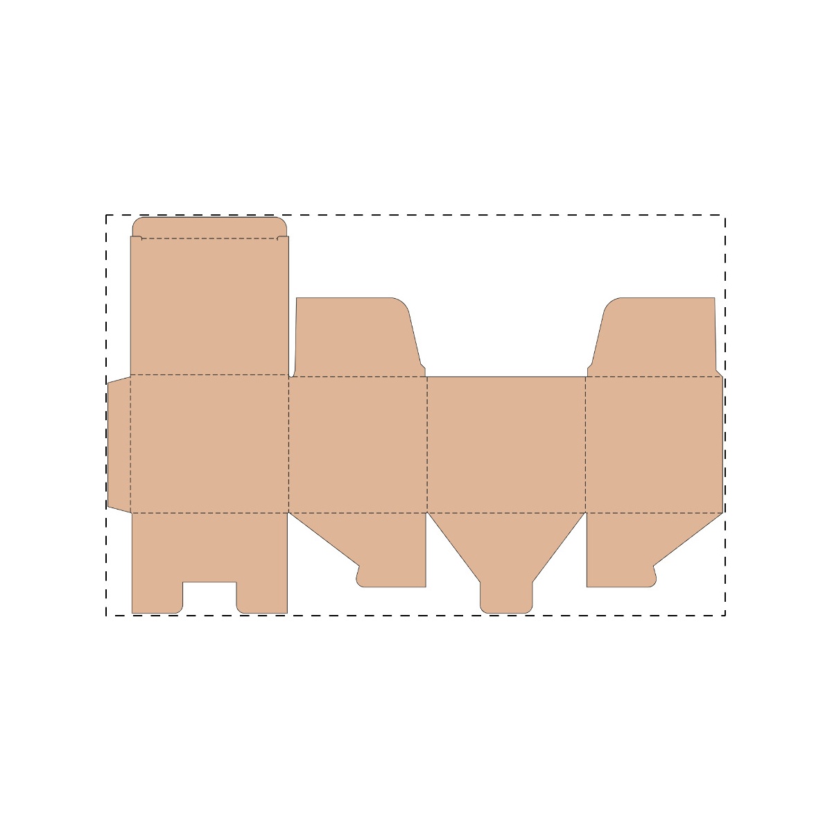 Maßgefertigter Kraft-Wellpappkarton (435 x 281 mm)