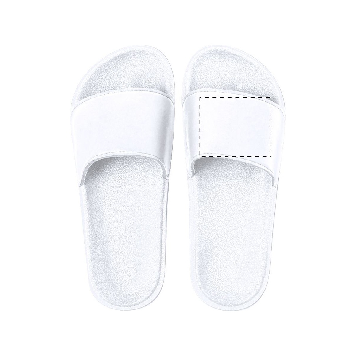 Oberseite - rechter Slipper (80 x 50 mm)