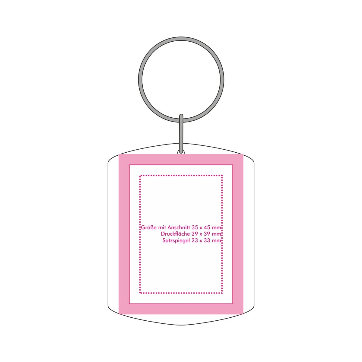 Inlegvel/Sticker voorzijde (2,9 x 3,9 cm)