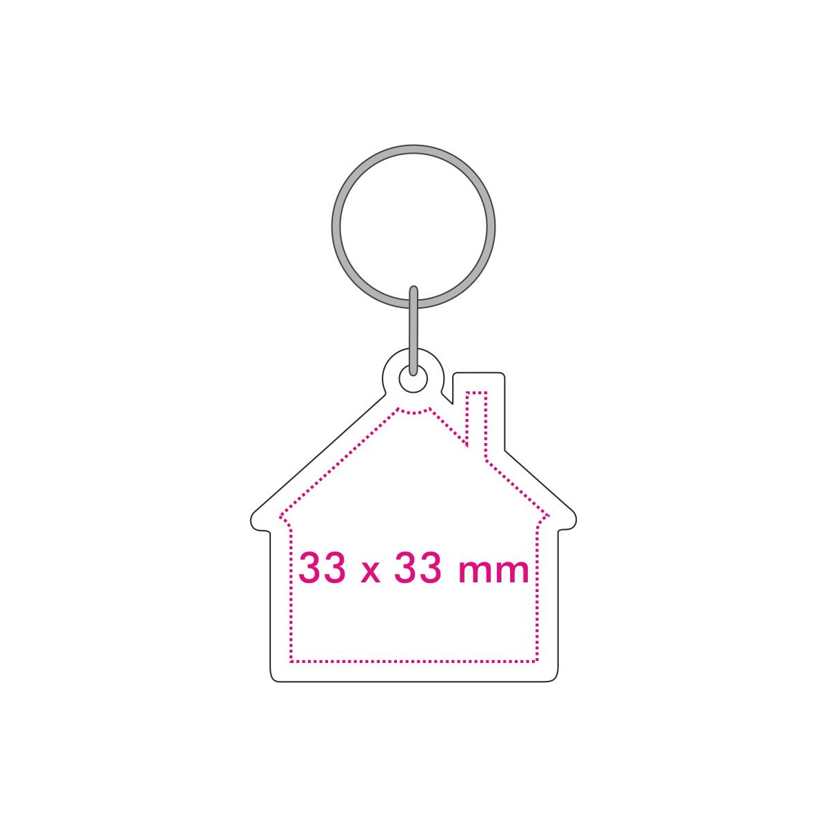 Voorzijde (3,3 x 3,3 cm)