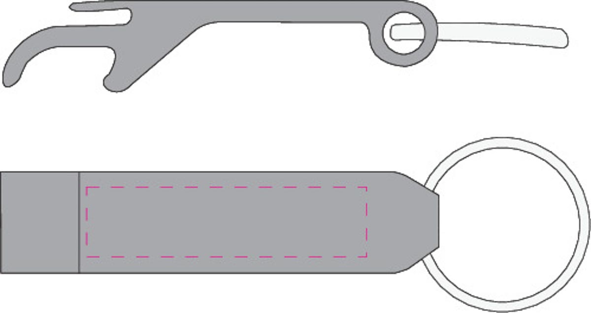 midden bovenaan (4x1 cm)