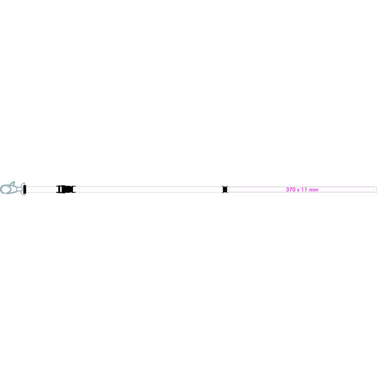 links (37 x 1,1 cm)
