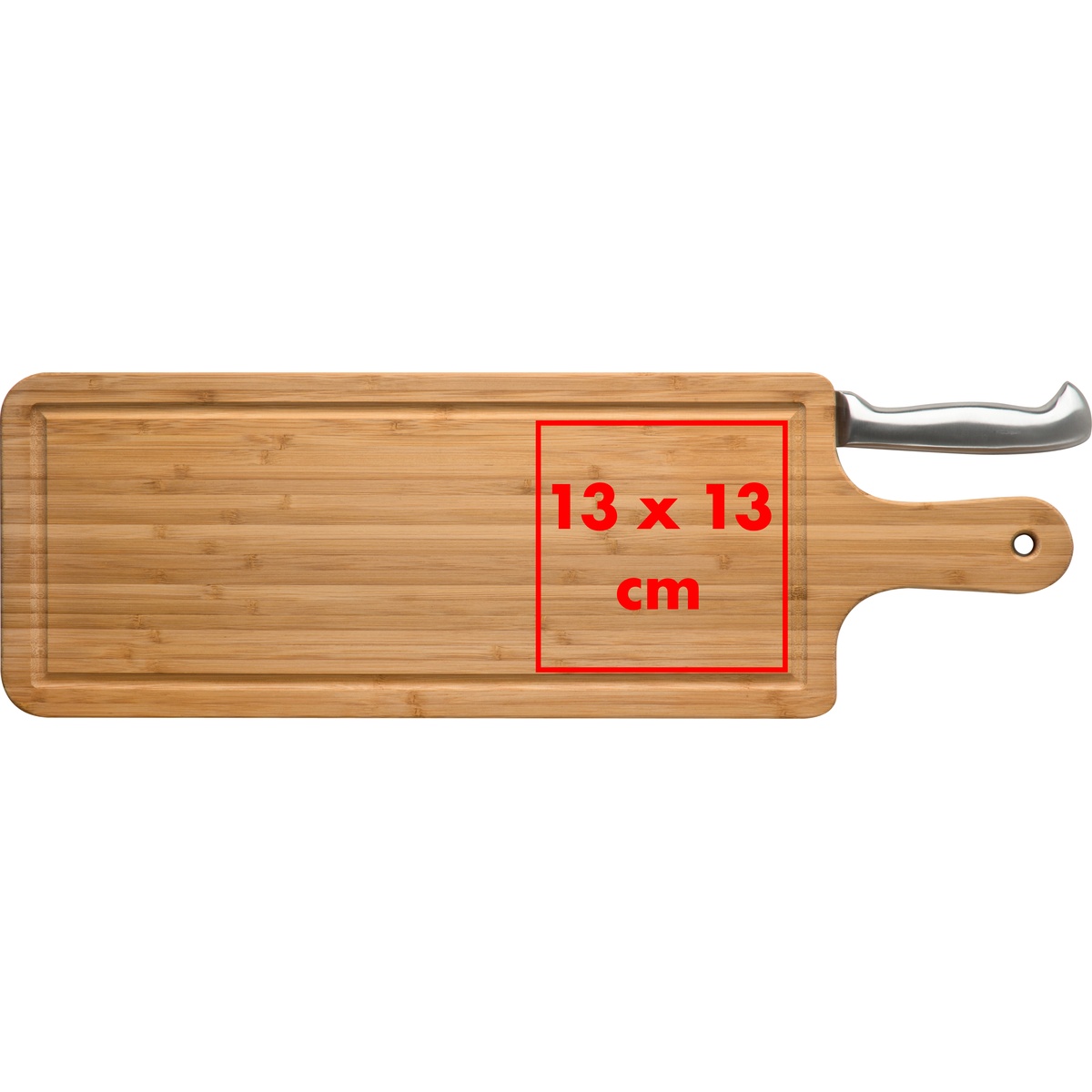 Op het mes (5 x 4 cm)