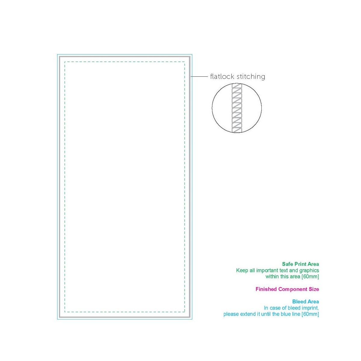 Handdoek zijde 1 (700 x 1400 mm)