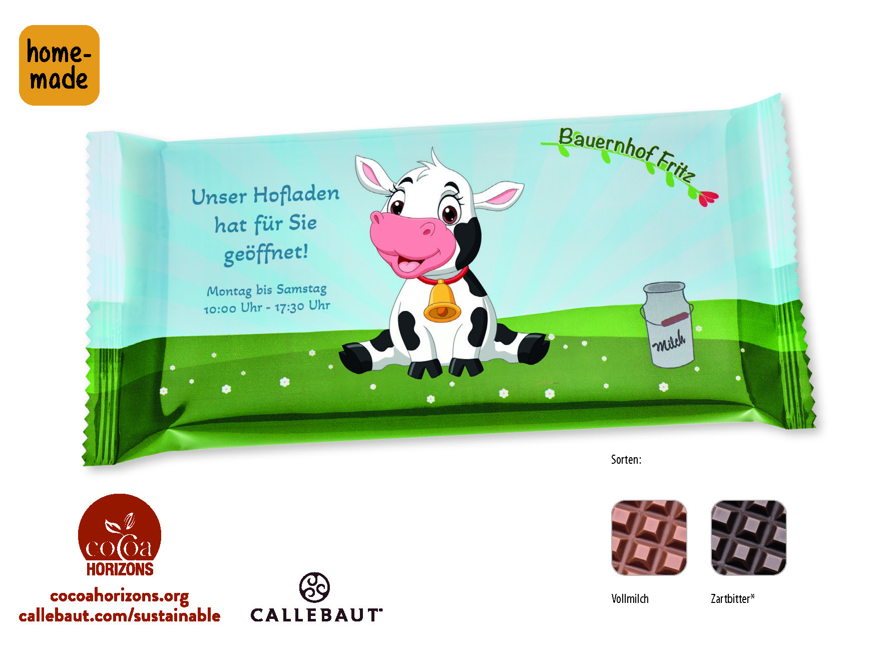 Op het artikel (7,8 x 17,5 cm)