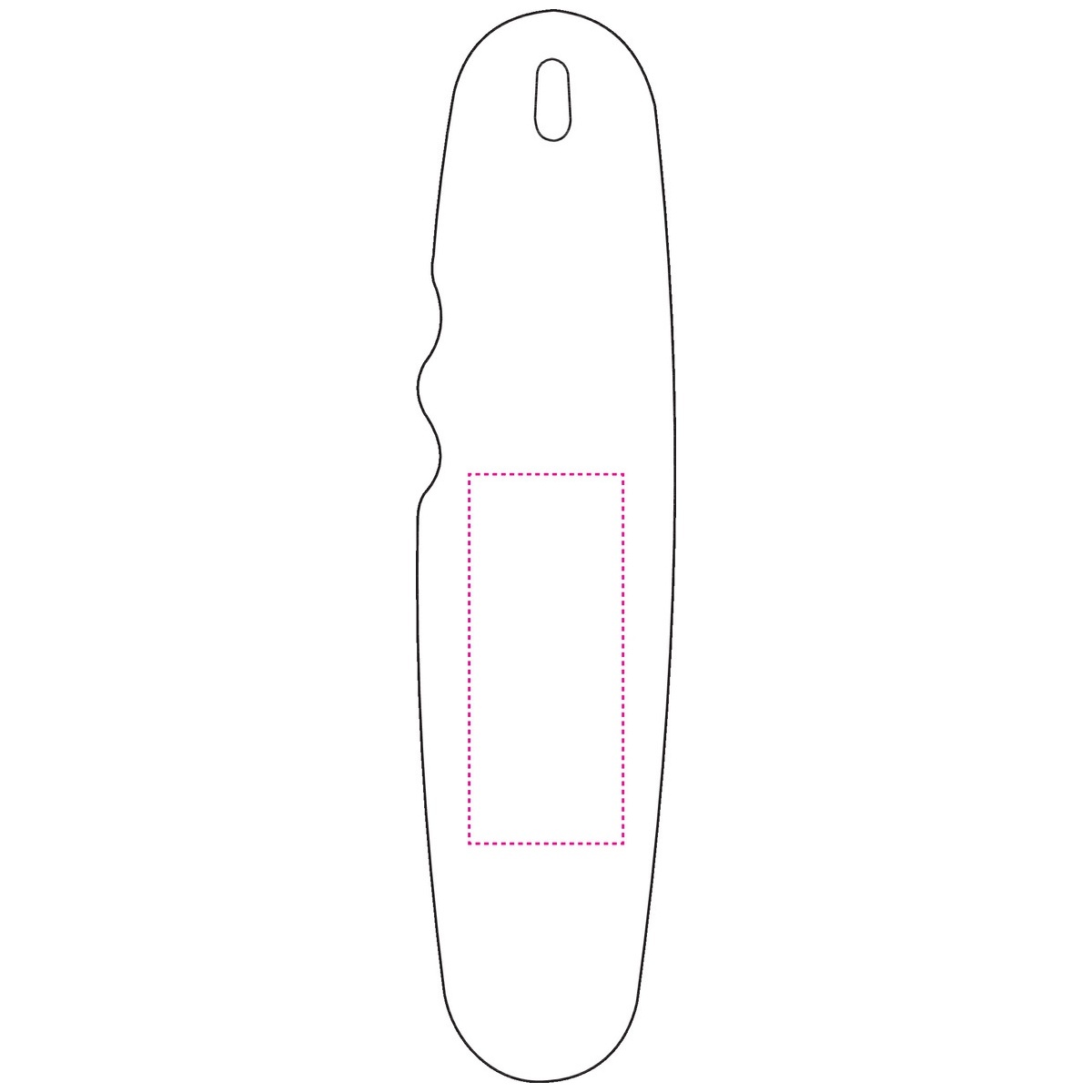 Bovenste handvat rechts (2,5x6 cm)