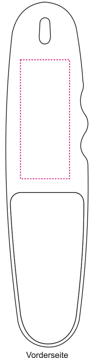 Bovenste handvat rechts (2,5x6 cm)