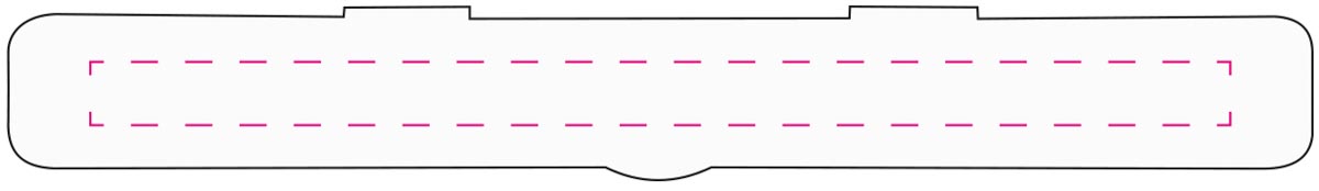 Midden op beschermdoos (1x18 cm)