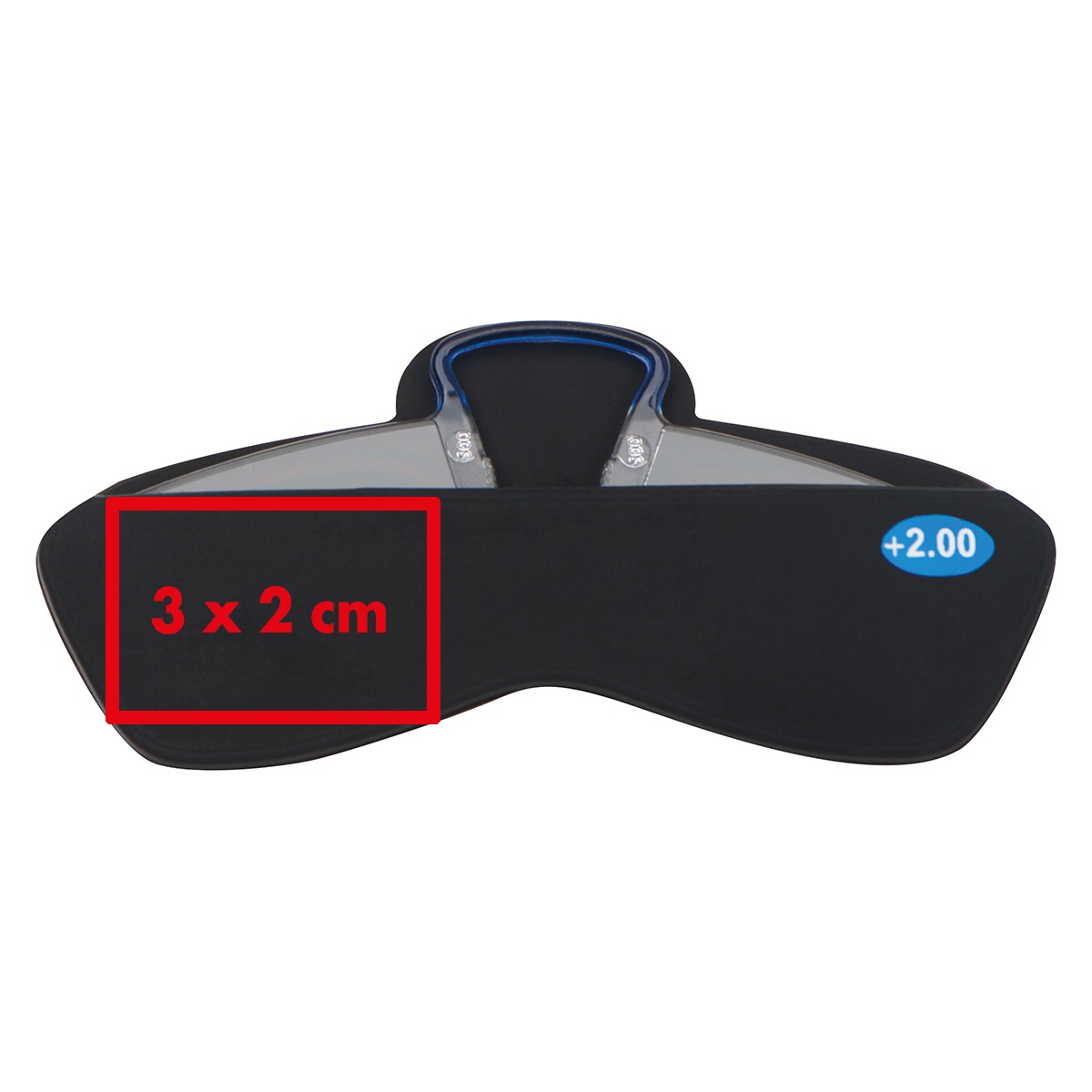 Op de doos (3 x 2 cm)