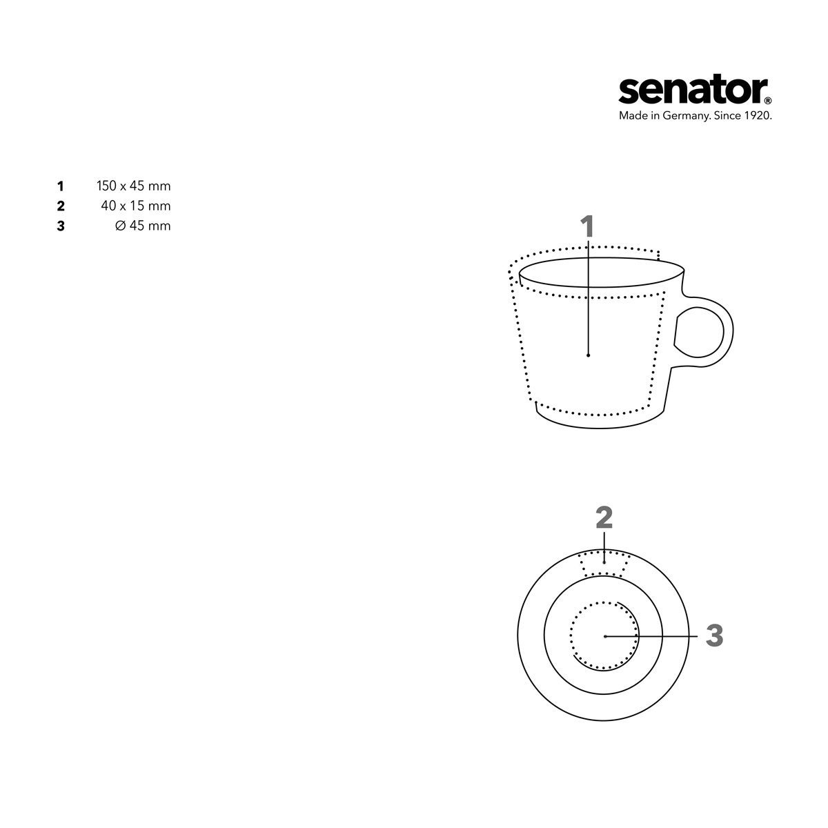 Buitenkant (150 x 45 mm)