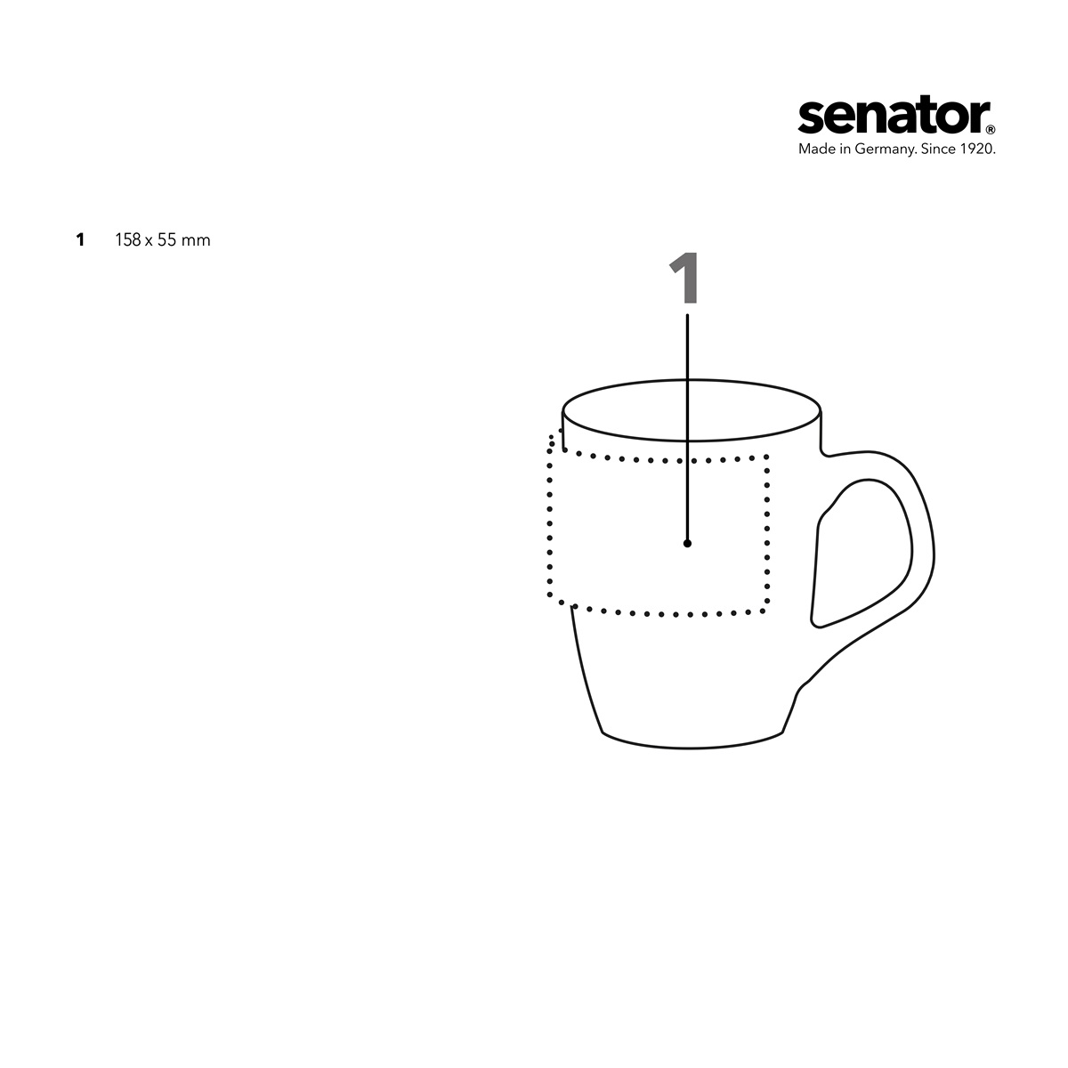 Buitenkant (158 x 55 mm)