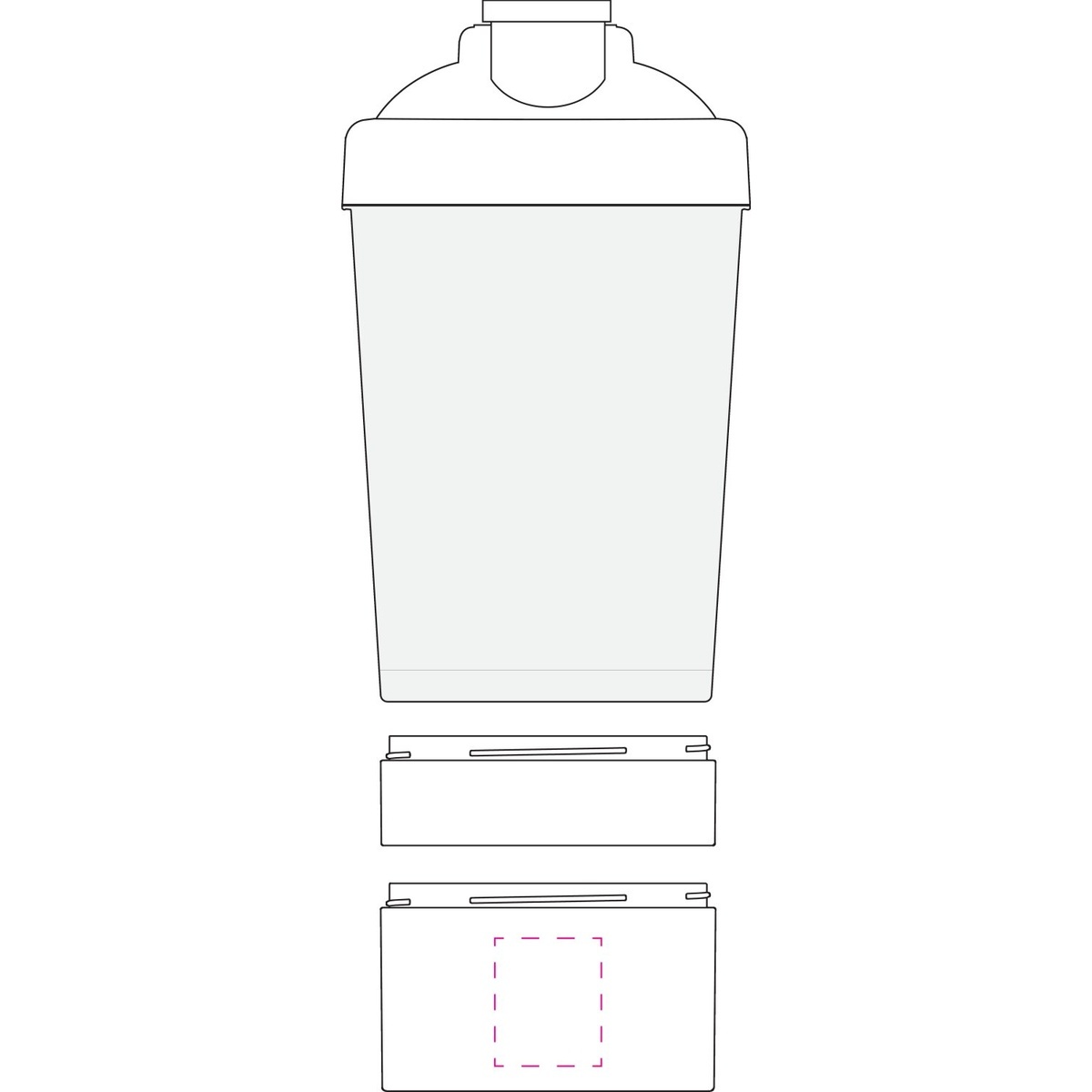 gecentreerd tegenover Schaal (Ø 3,5 cm)