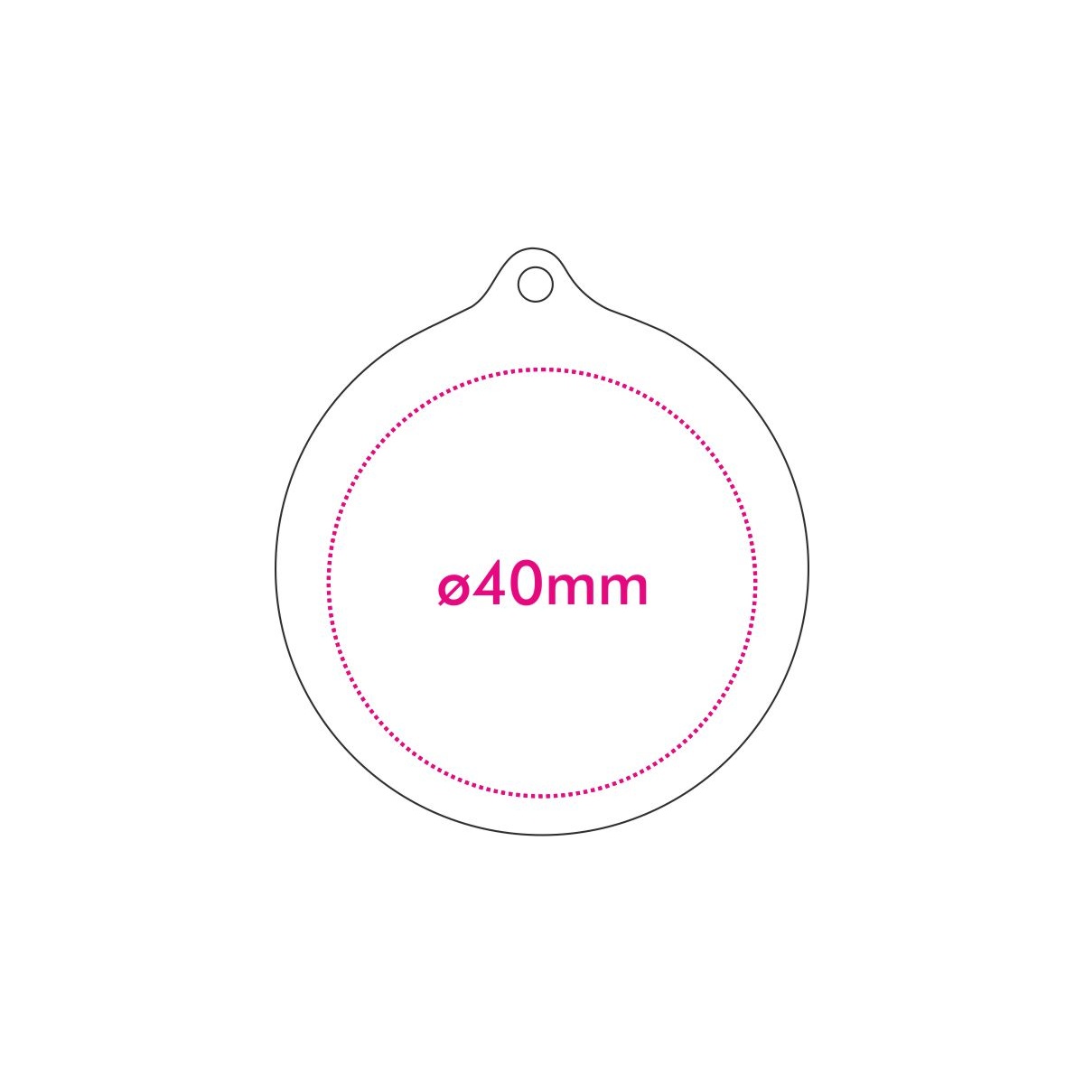 Achterzijde (ø 4 cm)