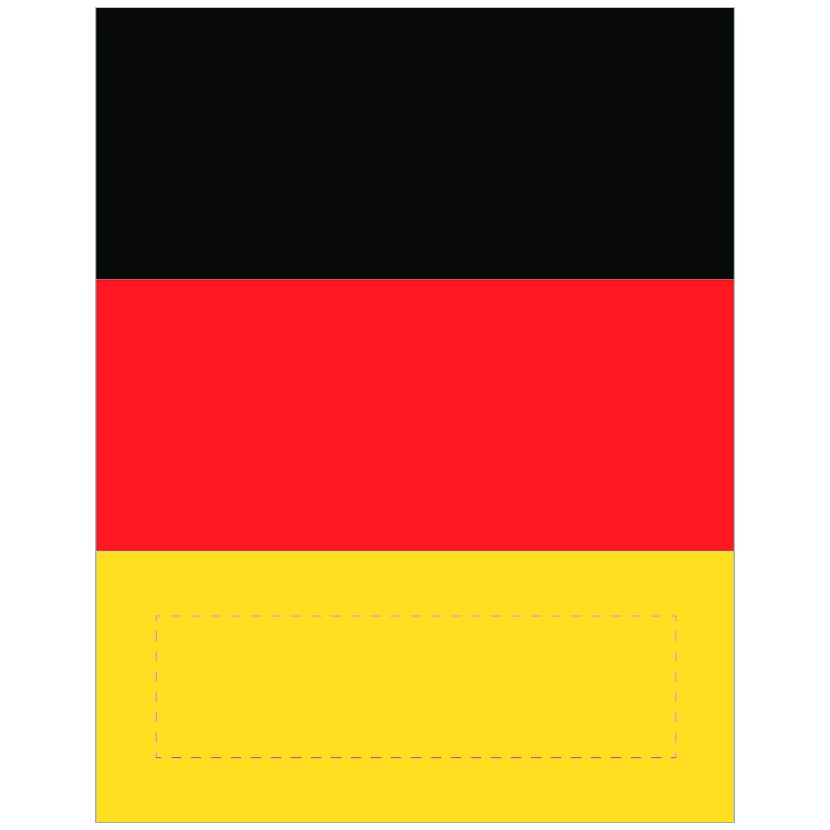 auf gelbes Segment (220 x 60 mm)