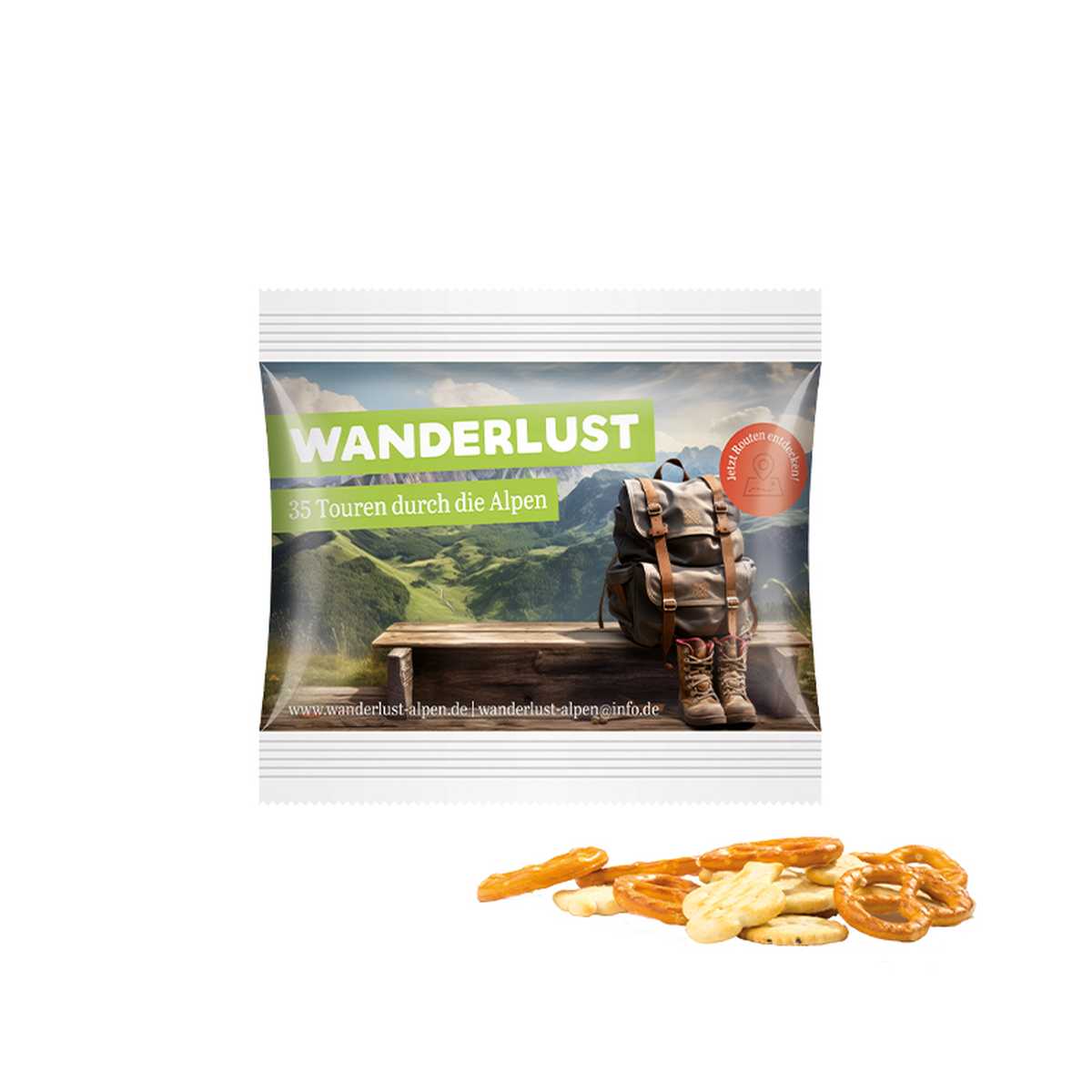 op het artikel (ca. 12 x 10,5 cm)