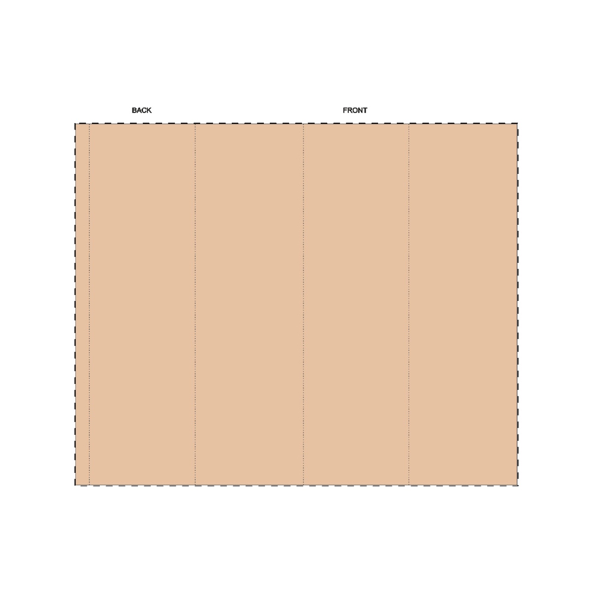 Kraft papierbanderole (32,4 x 26,6 cm)