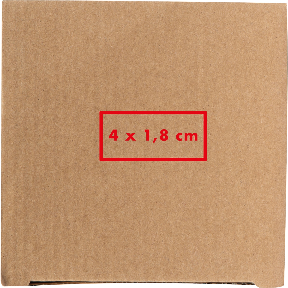 Op de verpakking (4 x 1,8 cm)