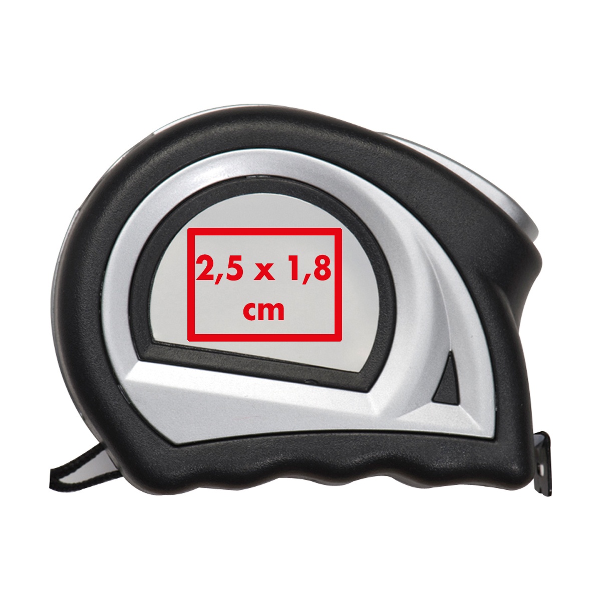 Op de middelste sectie (4 x 3 cm)