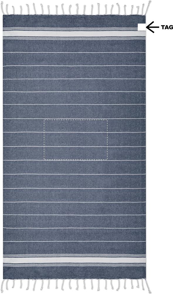 Handdoek achterzijde midden (25 x 40 cm)