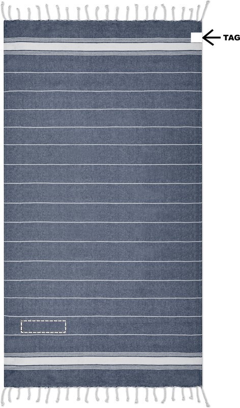 Handdoek achterzijde (5 x 20 cm)