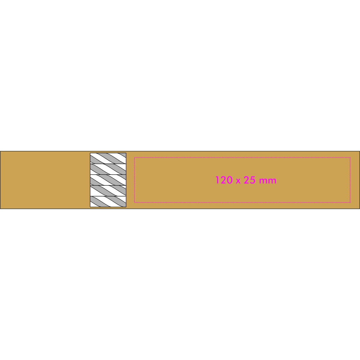 Voorzijde links (4 x 2,5 cm)