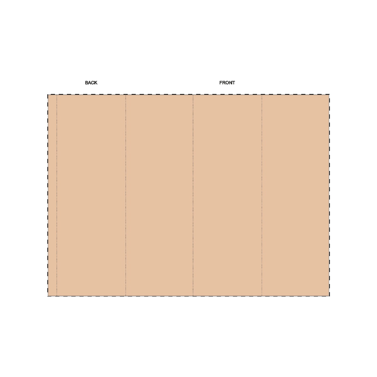 Maßgefertigte Kraft-Papierbanderole (318 x 228 mm)