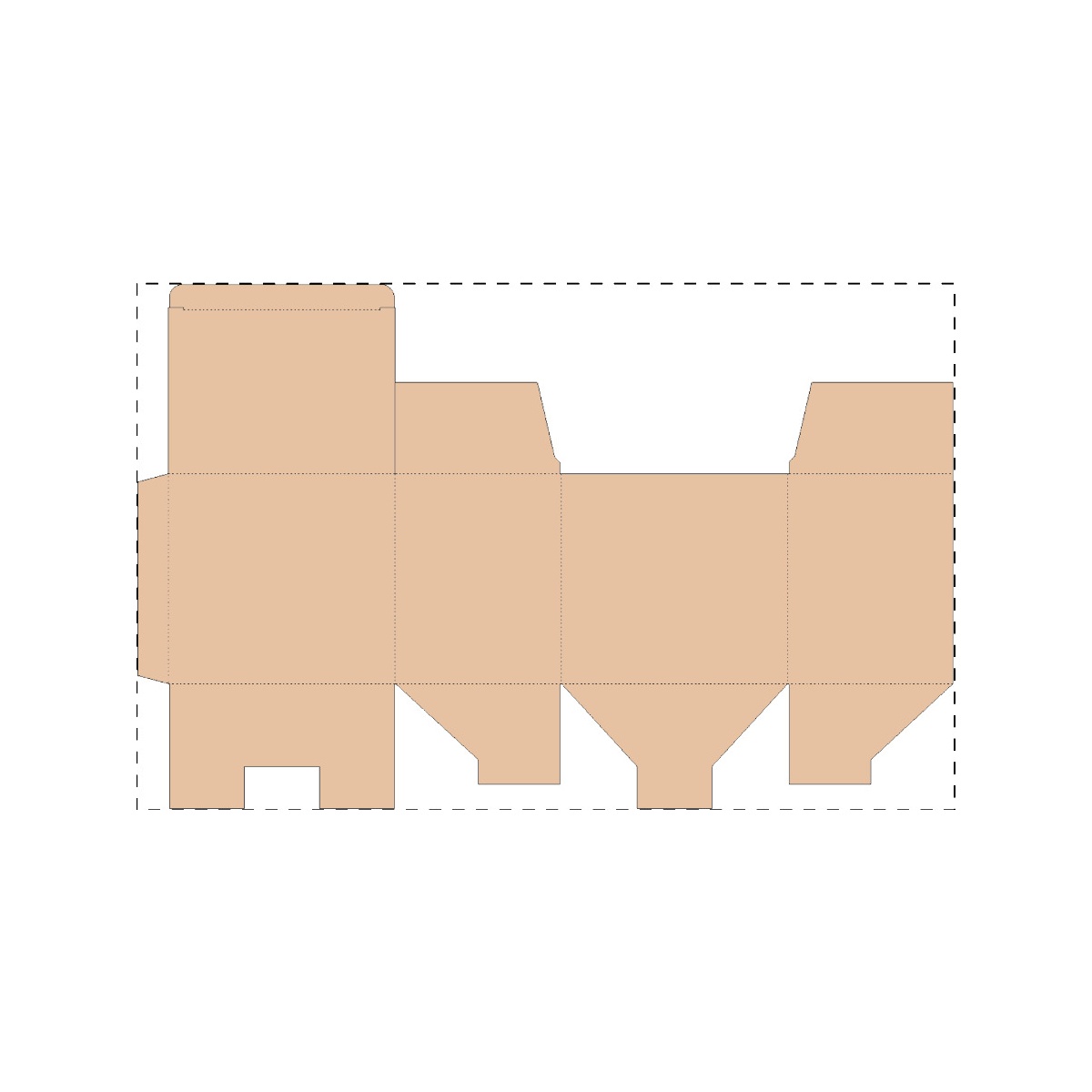 Maßgefertigter Kraft-Wellpappkarton (428 x 275 mm)
