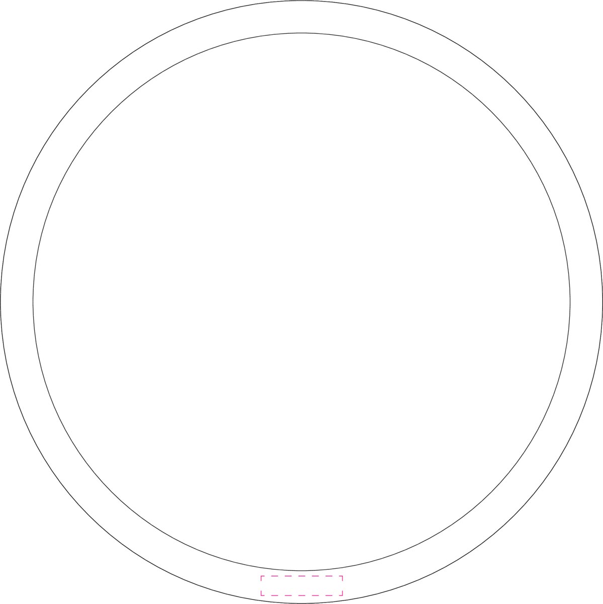 Rand - onderkant (5x1,2 cm)