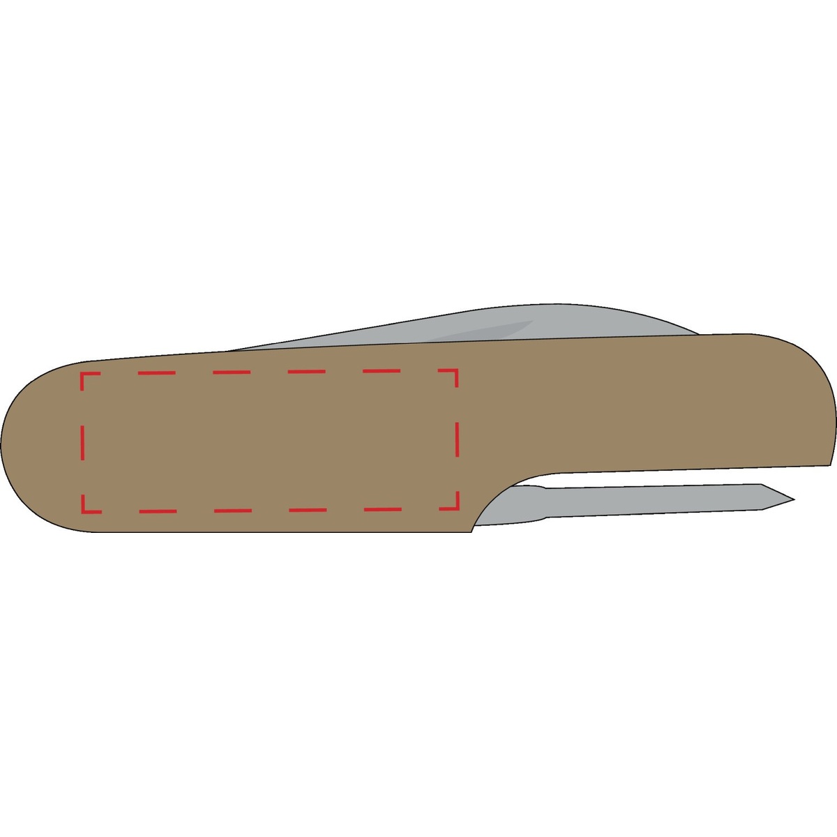 Kurkentrekker rechts (4x1,5 cm)