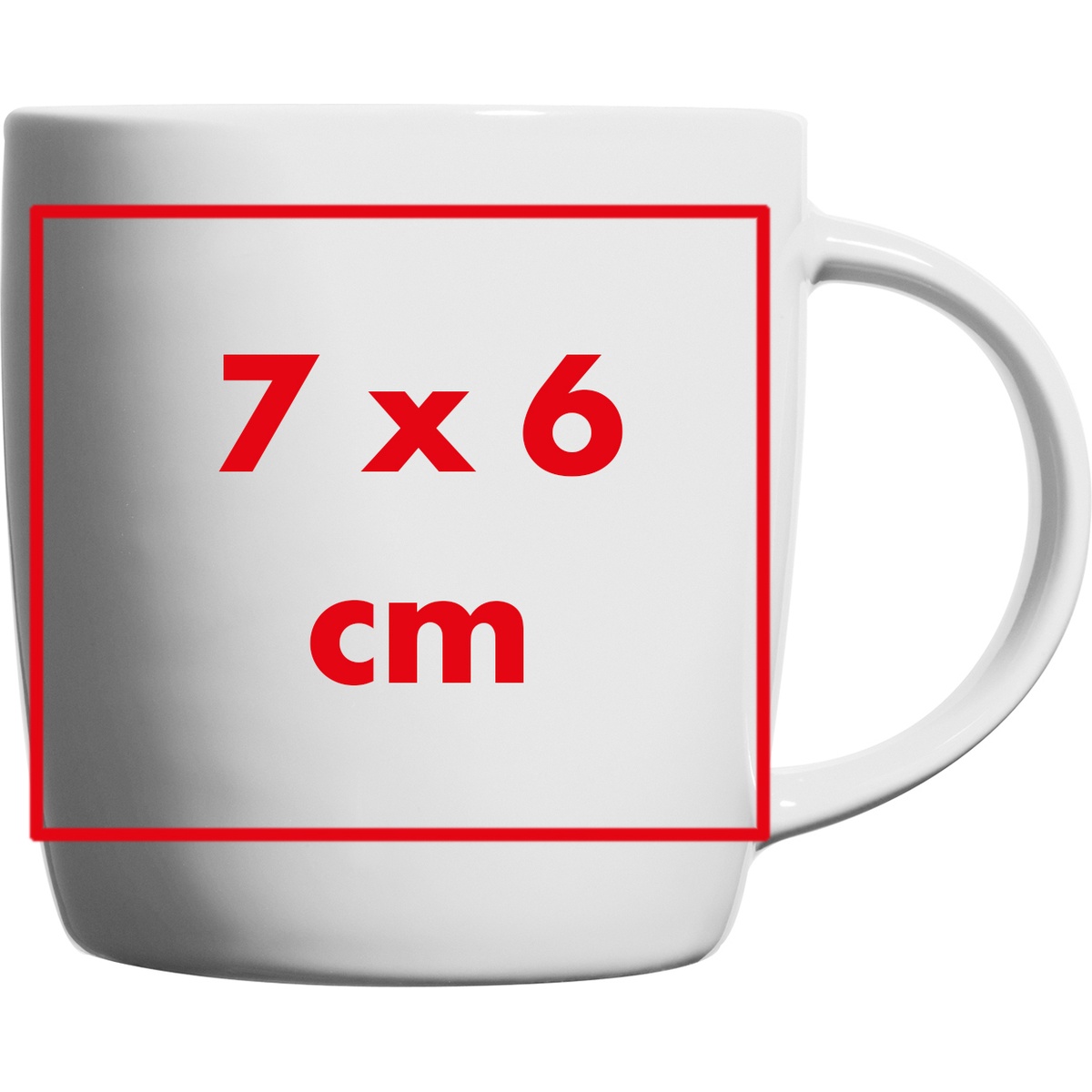 Op de beker (20 x 6 cm)