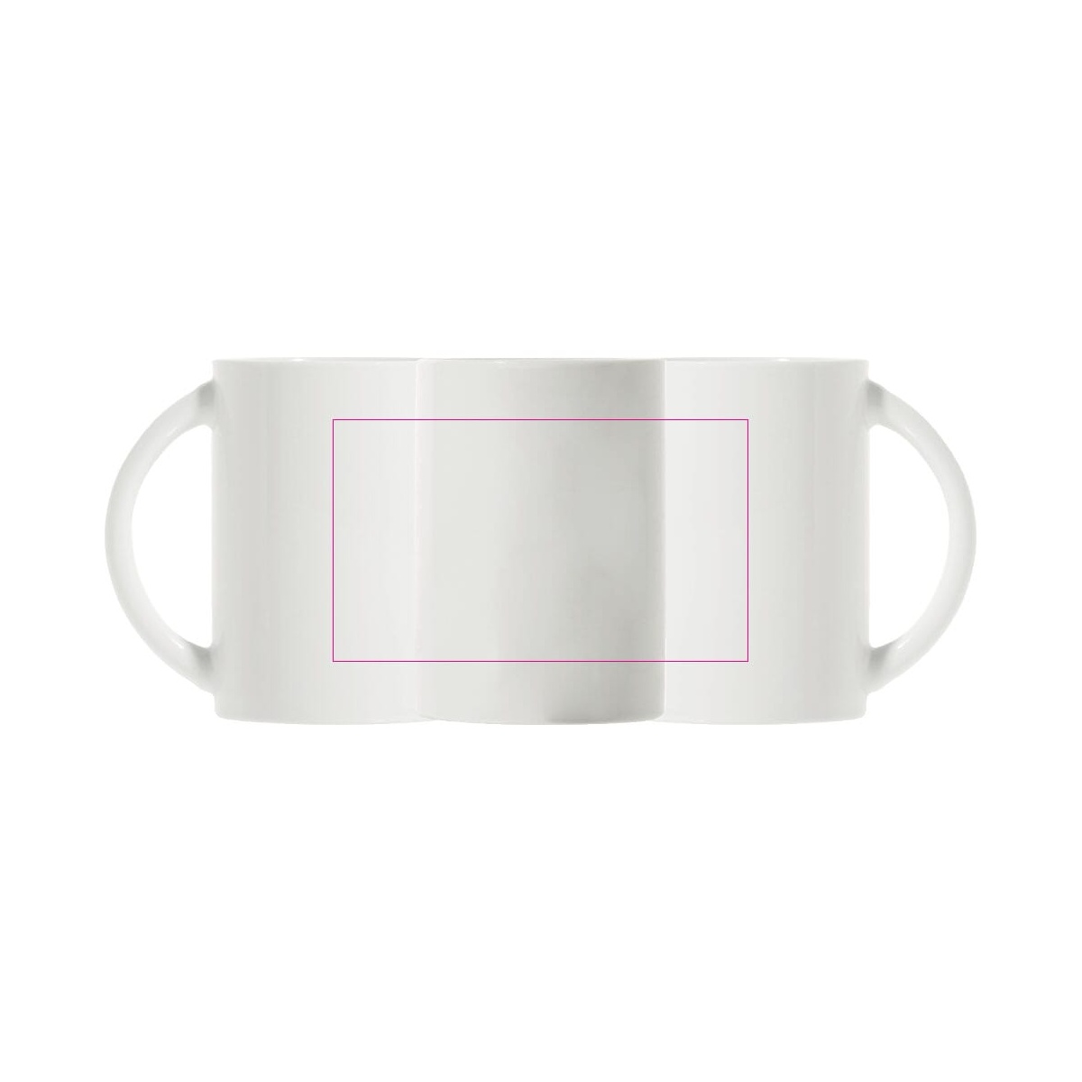 Tegenover het handvat (60 x 120 mm)