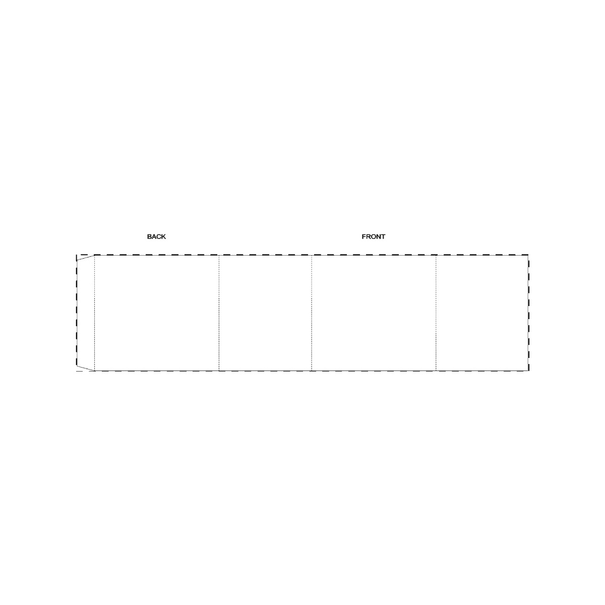 Maßgefertigte Papierbanderole (411 x 105 mm)