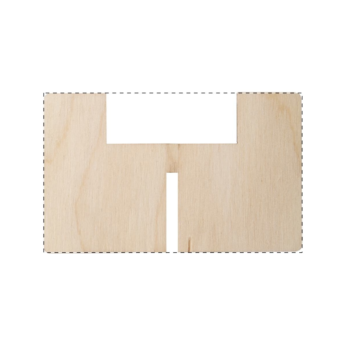 Houten deel achter (8 x 5 cm)