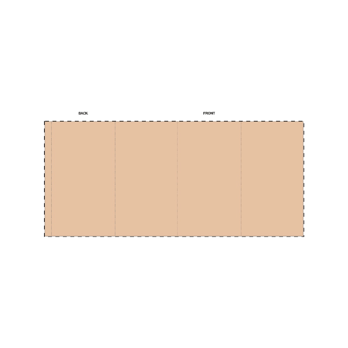 Kraft papierbanderole (39,1 x 17,7 cm)