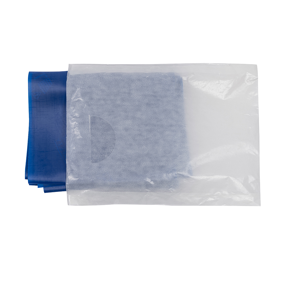 op de theraband, midden (20 x 8 cm)