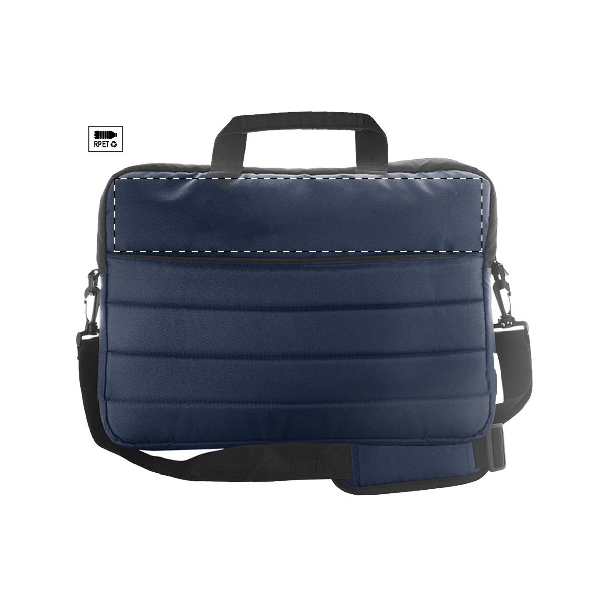 Achterkant boven rits (15 x 5 cm)