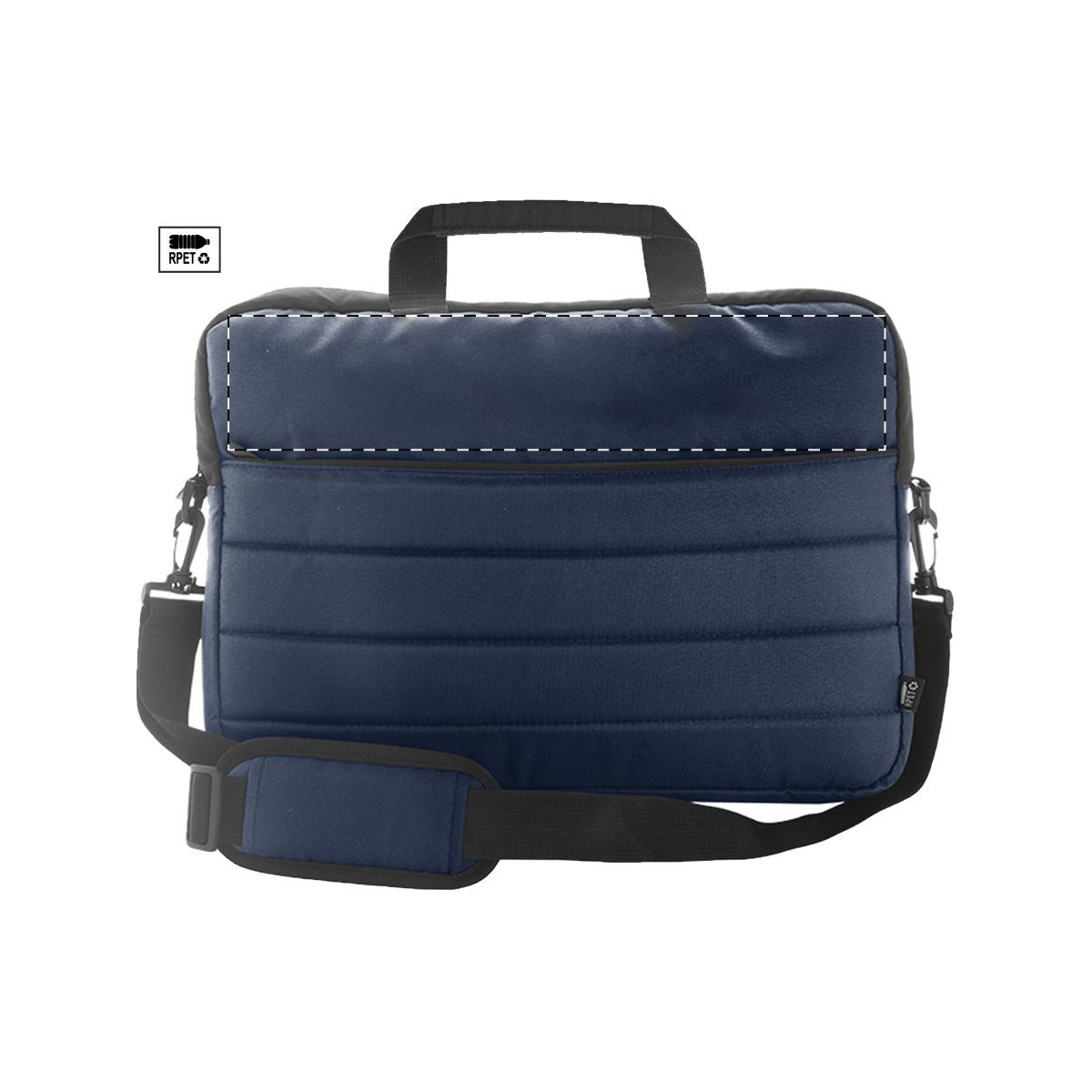 Voorkant boven rits (15 x 5 cm)