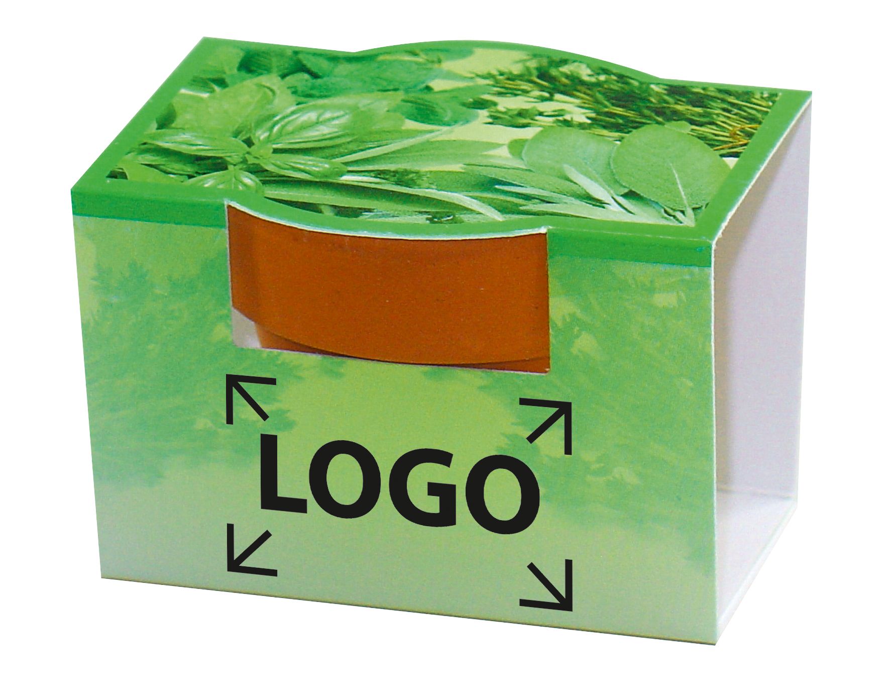 op de banderol (18,3 x 6,0  cm)