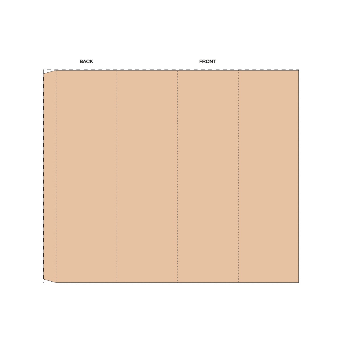 Kraft papierbanderole (31,7 x 25,9 cm)