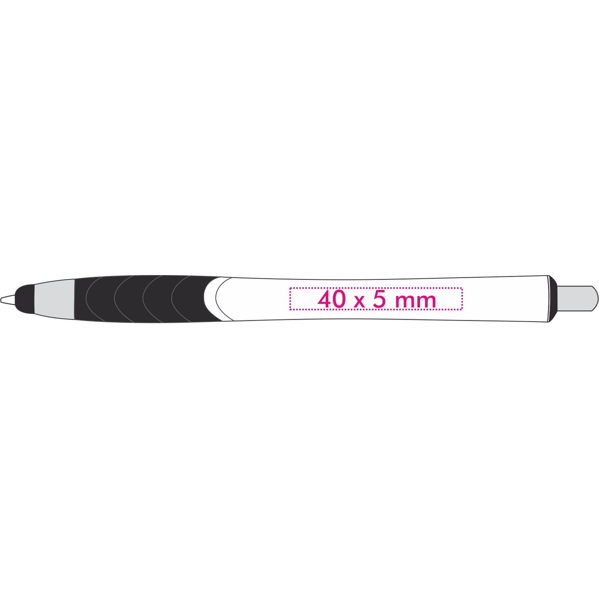 Verlengde van de clip (2 x 0,5 cm)