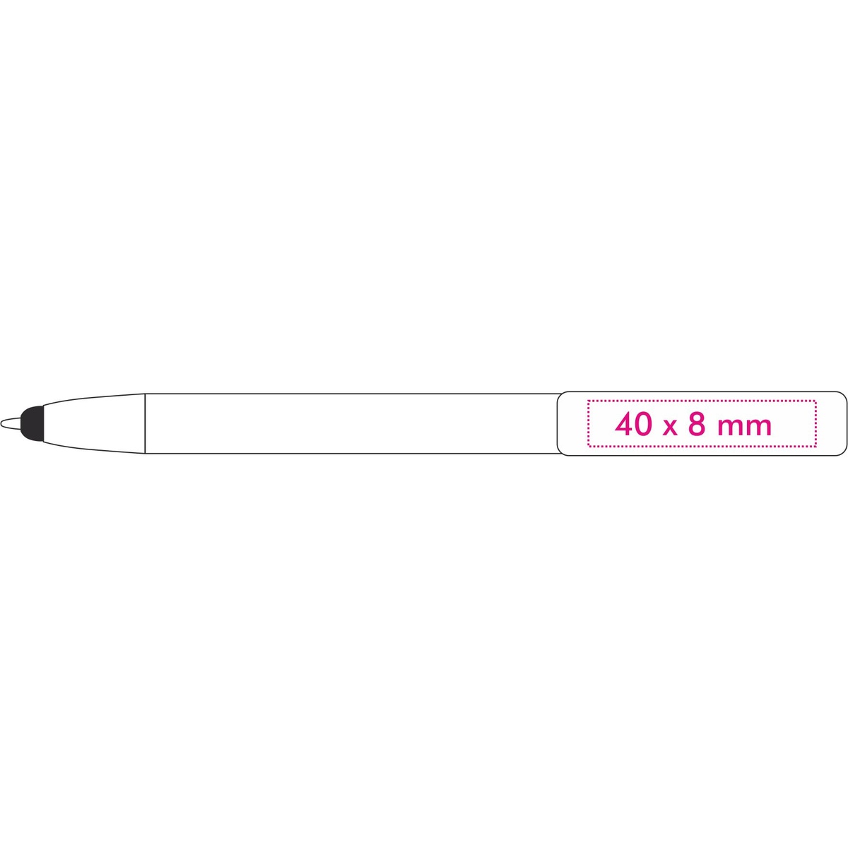 Verlengde van de clip (4,8 x 2 cm)