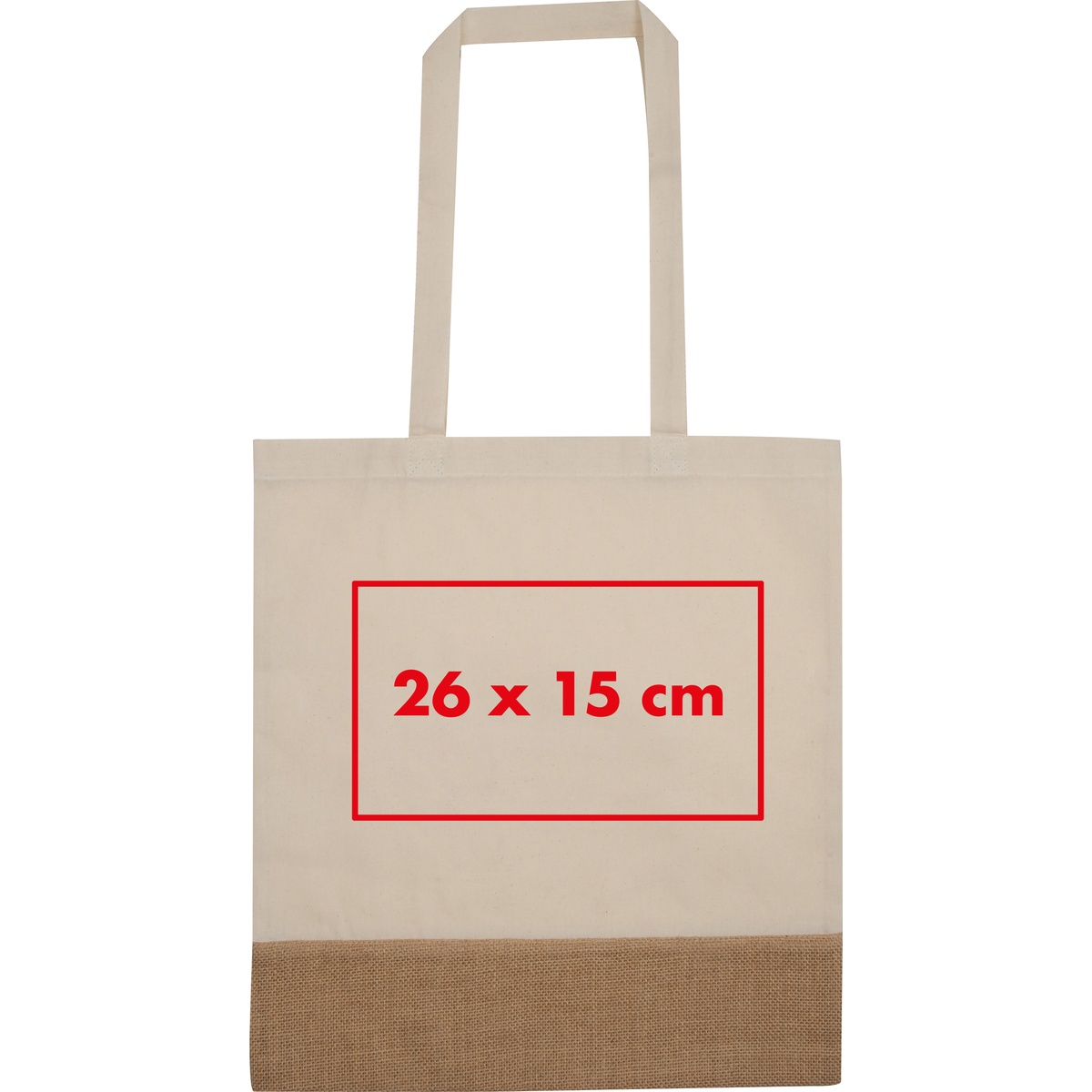 Op de zak (30 x 15 cm)