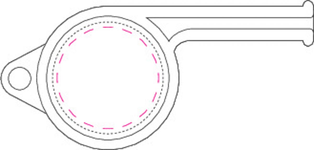 aan zijkant (Ø 1,8 cm)