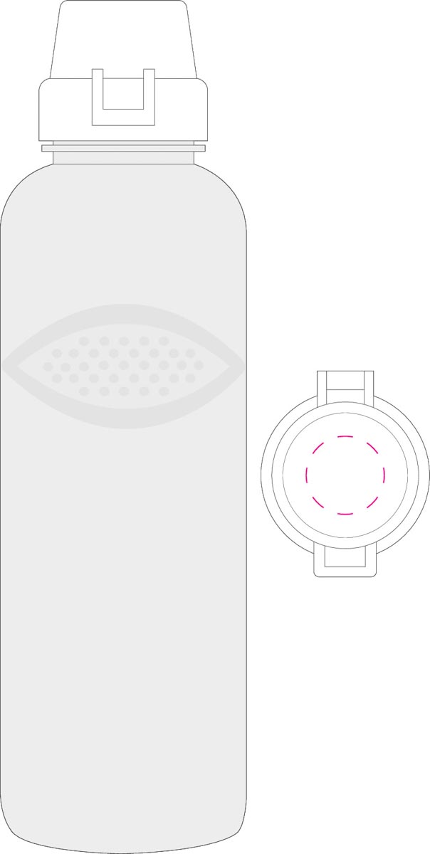 op deksel (Ø 2,5 cm)