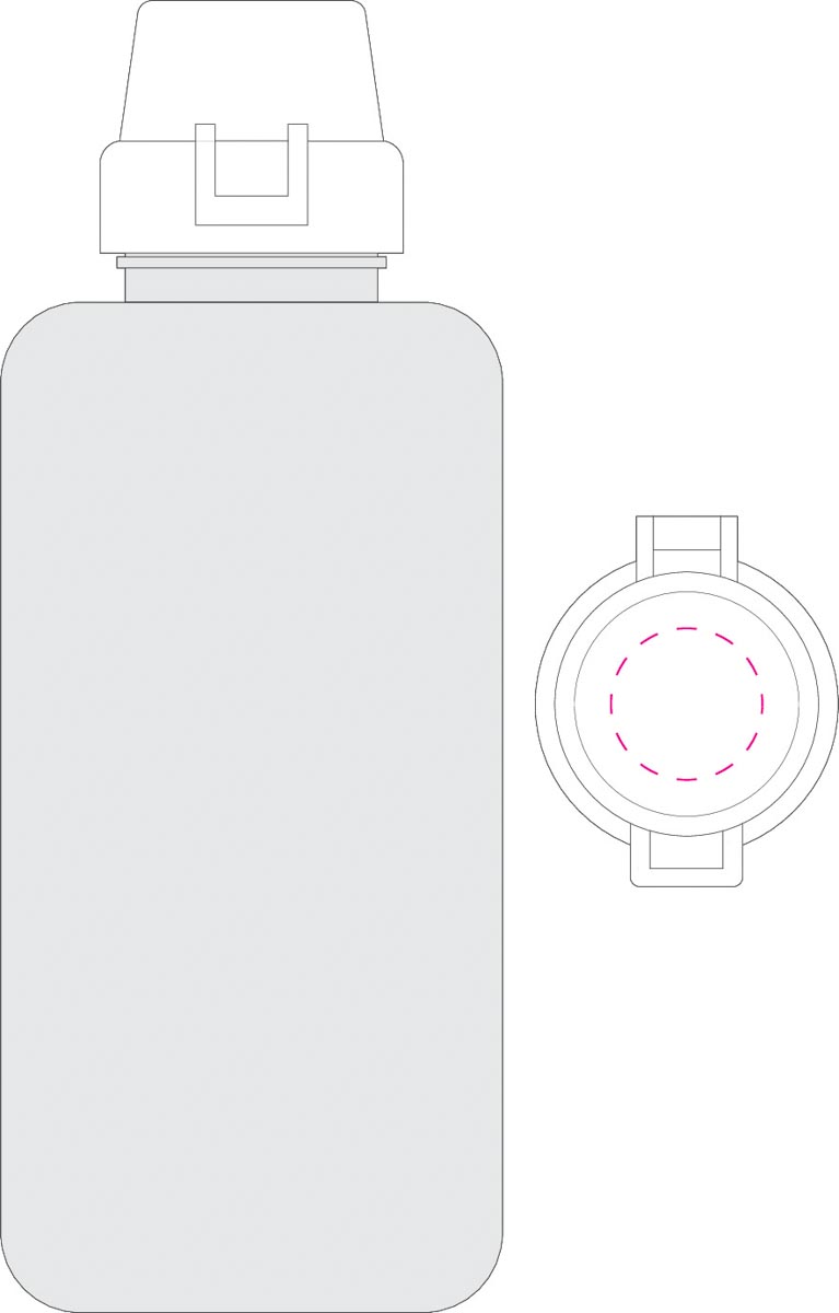 op deksel (Ø 2,7 cm)