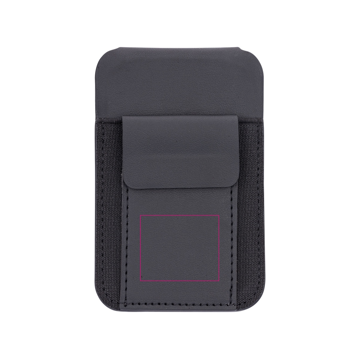 op voorkant onder slot (3 x 2,5 cm)